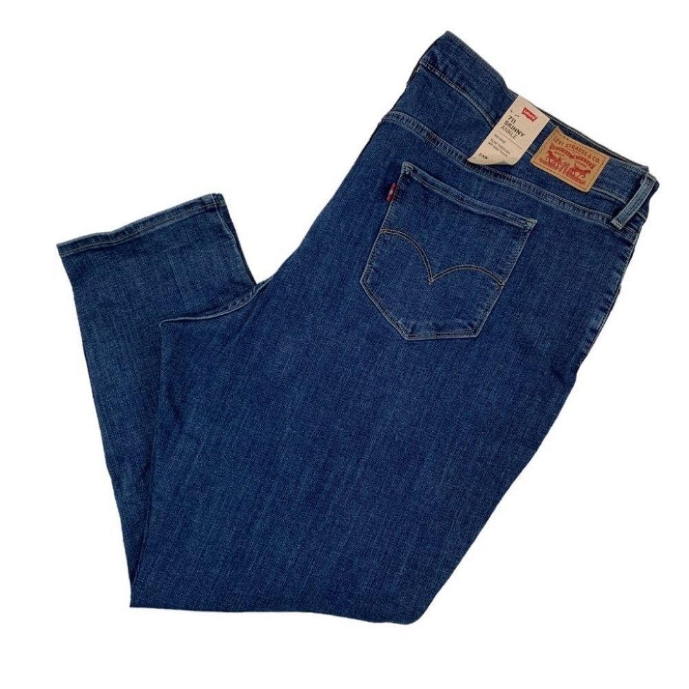 LEVI'S 711 Women's Plus Size Skinny Ankle Jeans Size 24W